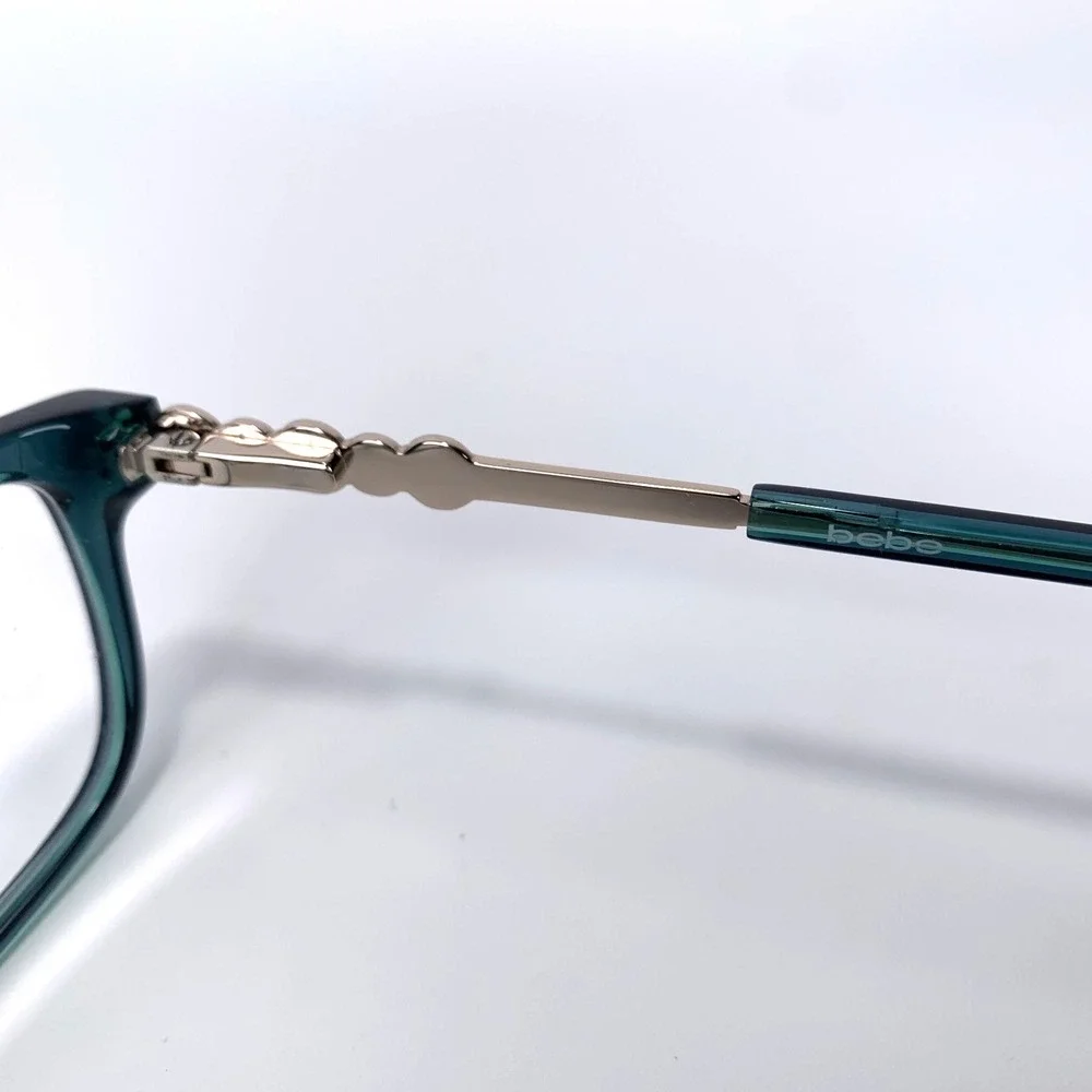 Bebe‎ BB5228 Teal Eyeglass Frames Women's Prescription Glasses w/ Original Case